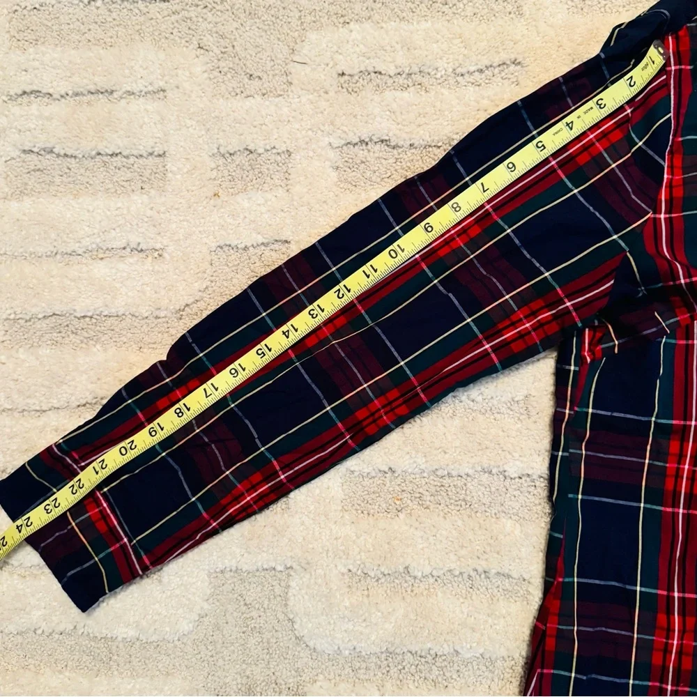 J. Crew Women’s Red and Navy Plaid Shirt - Picture 8 of 8